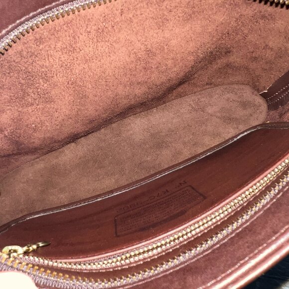Coach Equestrian Vintage Leather Satchel bag Dark Brown - Picture 5 of 6